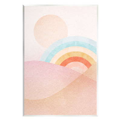 Au-646-Giclee " Rainbow Landscape Neutral Tones " by Lil' Rue