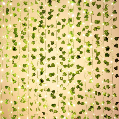 15 cm in. Lighted Fresh Faux Garland Hanger