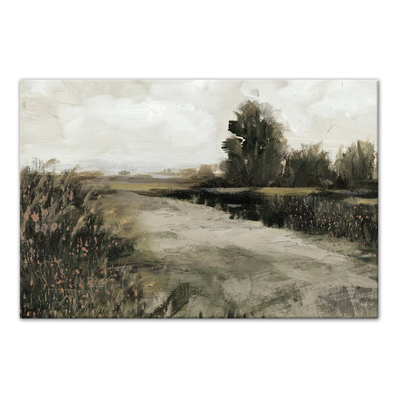 Impression sur toile antique Moody Landscape, H 12 po x l 18 po