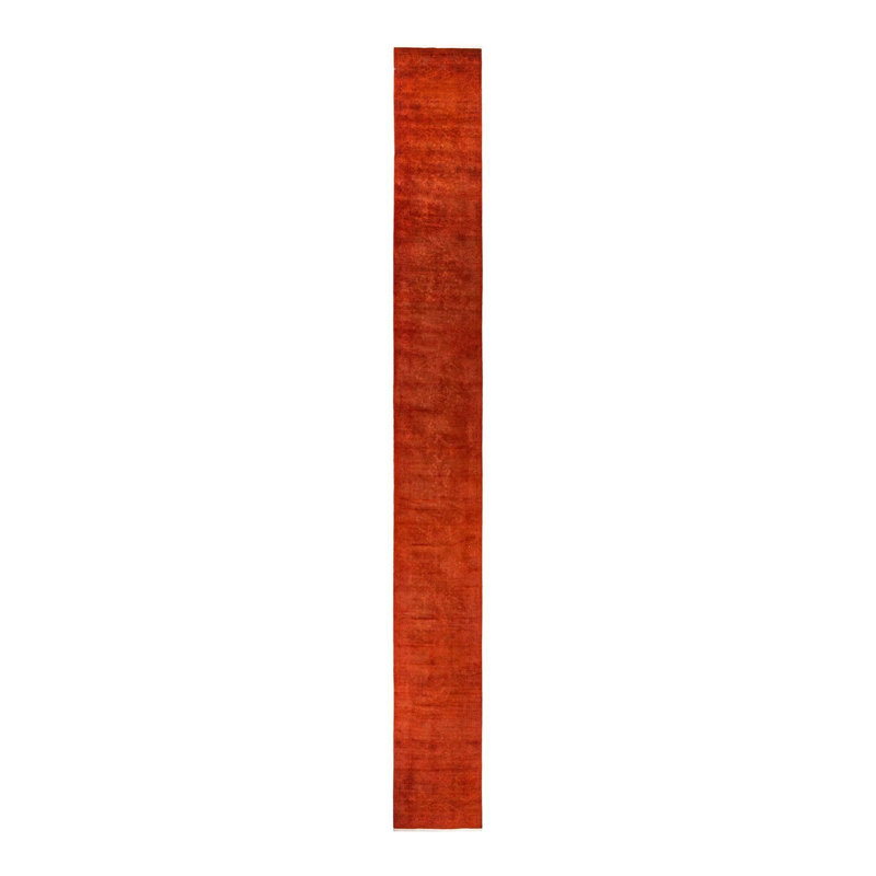 Tapis unique orange 2 pi 7 po x 23 pi 9 po Zailon
