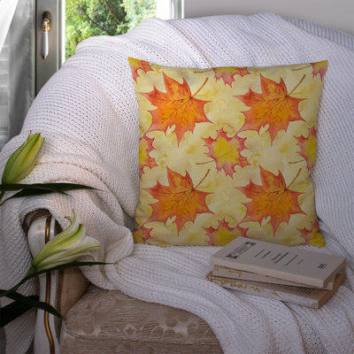  Fall Leaves Scatte Outdoor Throw Pillow