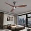 (Ensemble de 2) Ventilateur de plafond à hélice à DEL de 52 po avec télécommande-866277770