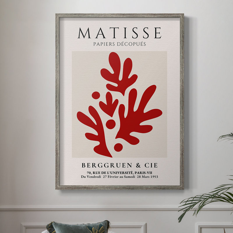 Matisse CLXIX, reproduction d'art encadrée - bois massif, H 11 po x l 9 po