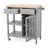 Versatile And Durable Kitchen Cart With Enhanced Functionality And Mobility