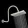 Rain Rain Shower Head 1.75 GPM GPM with Aerating