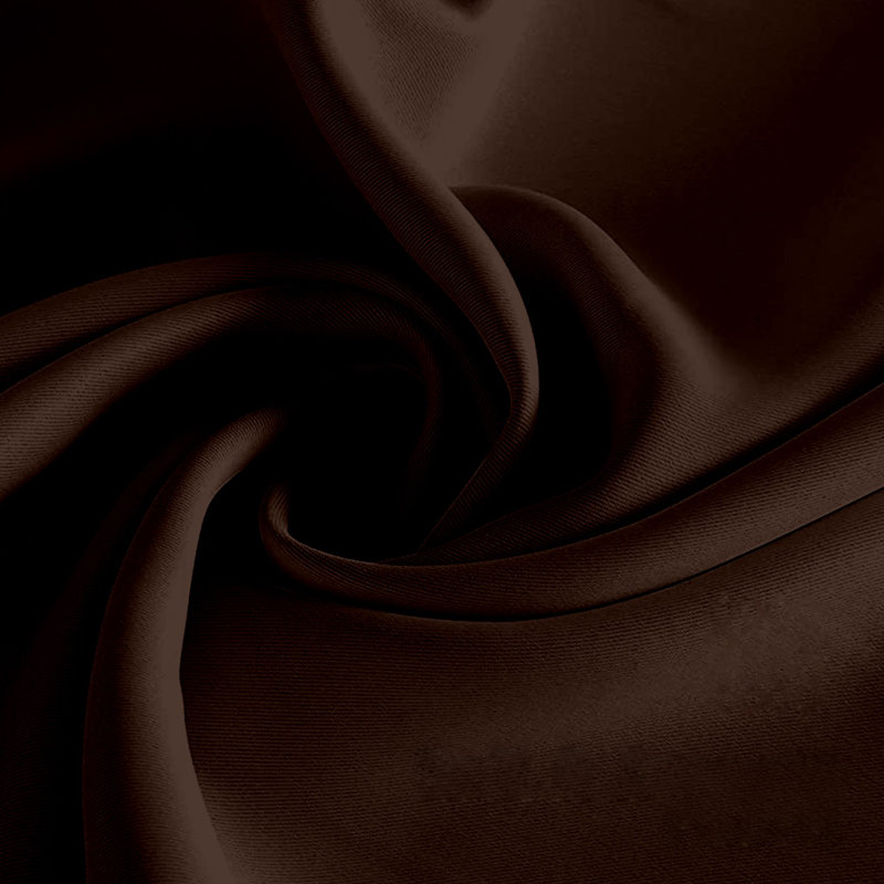 Blackout Curtain Pair, Dark Brown, 46" W x 95" L