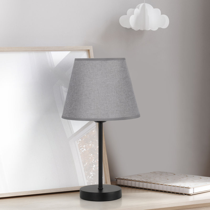 Lampe de table noire 15 po Allory, Gris