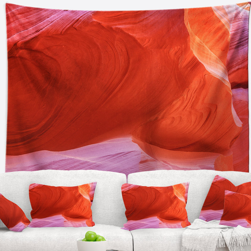 Paysage, antilope, canyon, intérieur, tapisserie, H 78 po x l 92 po