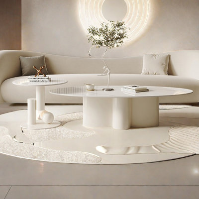 Modern simple cream wind rock table