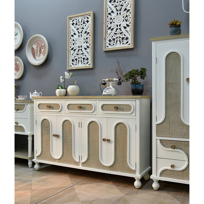 European-Style Cedar Multi-Functional Sideboard