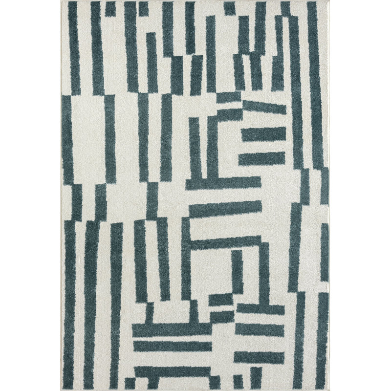 Tapis à motif de lignes modernes Abani Rugs Douglas DEC240A, Rectangle 4pi x 6 pi
