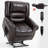 Power Lift Recliner Chair Heat Massage Dual Motor Infinite Position Up To 350 Lbs, Faux Leather, Heavy Duty Motion Mechanism With Usb Ports-885244054