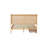 Bed with Rattan Headboard, Two Storage Drawers, Rubber Wood Bed with Enhanced Support Salts and Feet-561160386-561160252