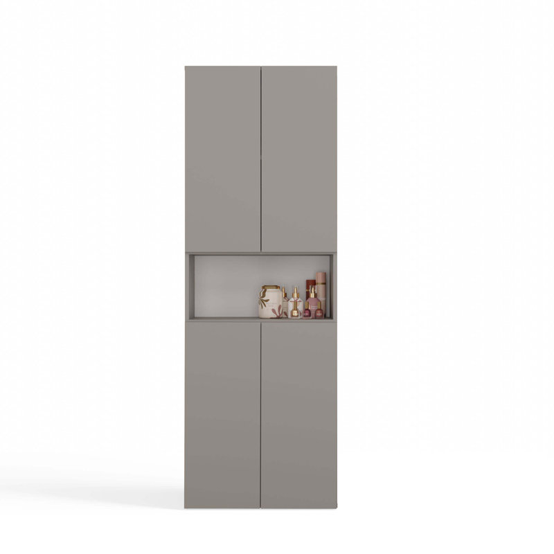 Robertine Linen Cabinet, Grey