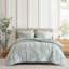 Ensemble d'édredon 5 pièces pour lit simple TG avec draps, vert