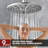 SUMERAIN Shower System Set with 9 Inch Rain Shower Head and 9 Settings Spray Hand Shower with Hard Water Filter-115848246