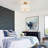 2-Light Dimmable Drum Semi Flush Mount -1824699839
