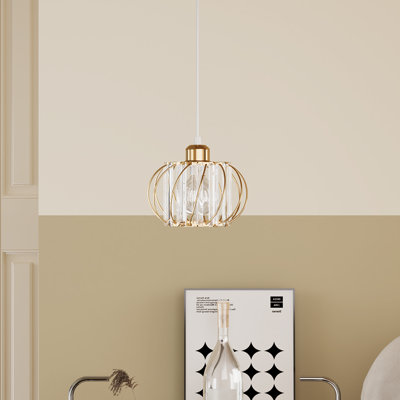 1 - Light Natural Dome Pendant