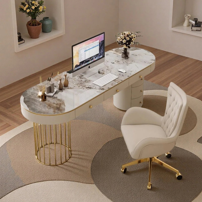 Bureau luxueux de style italien, H 29,53 po x l 55,12 po x P 23,62 po
