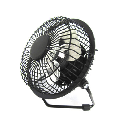 Mini ventilateur 4 "à double alimentation USB / adaptateur CA