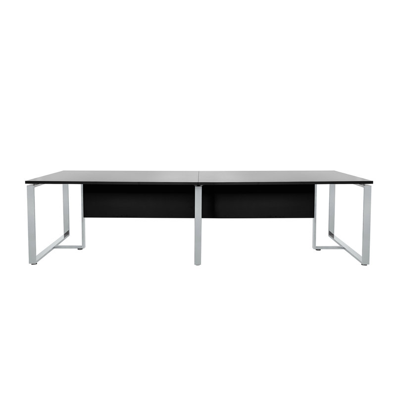 Rectangle Conference Table, Black, 47.24" H x 118.11" L x 29.53" W
