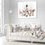 Mannequin de table habillé - Coussin imprimé abstrait-30882830-30882834