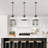 1-light Dome Glass Pendant Light