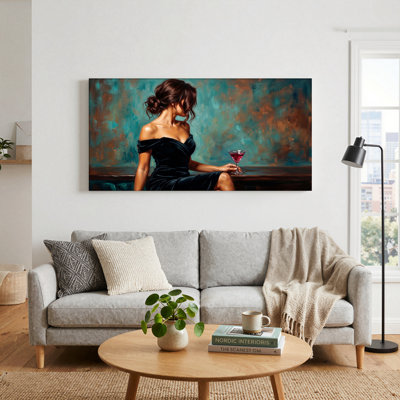 «Elegant Woman», reproduction d'art sur toile, ensemble de 1