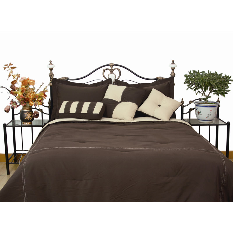 Coussin décoratif , Chocolat / Kaki