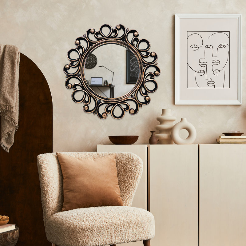 Gouveia Antique Accent Wall Mirror
