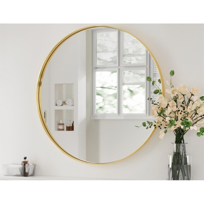 Miroir de salle de bain Alysan, 24" X 24", Doré