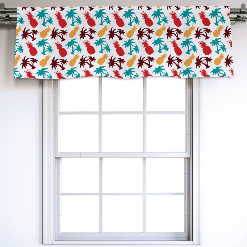 Sateen Ruffled Window Valance