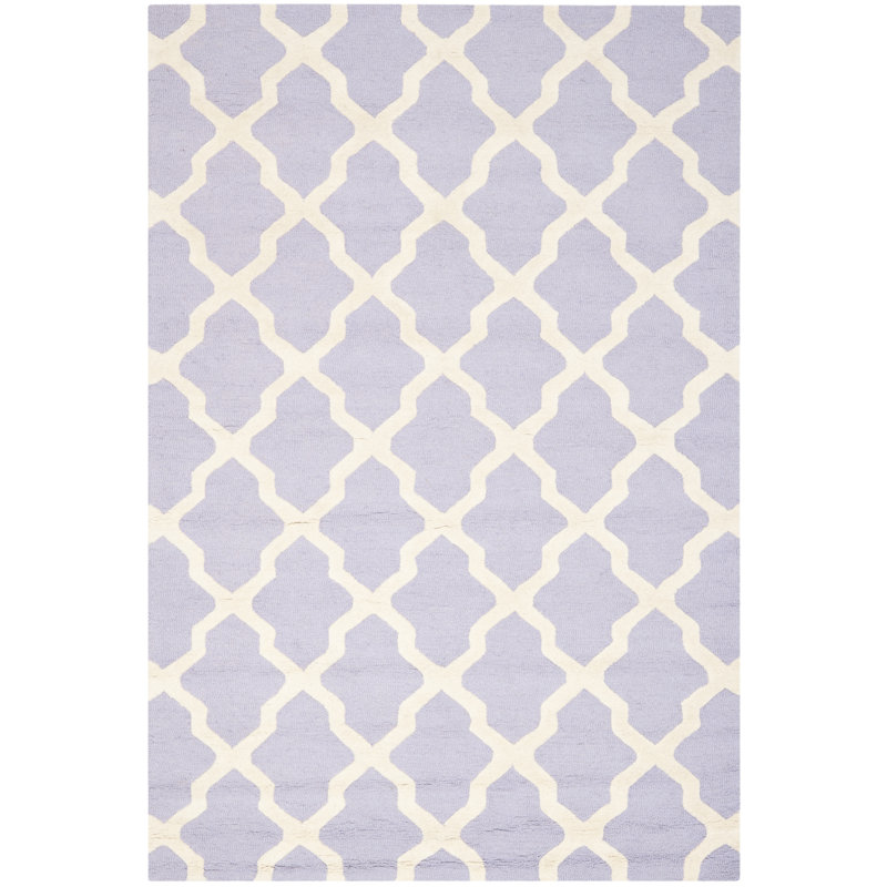 Darr Geometric Wool Hand Woven Area Rug, Rectangle 183 x 274 cm