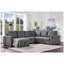 Upholstered Reclining U-Shaped Sectional Reversible
