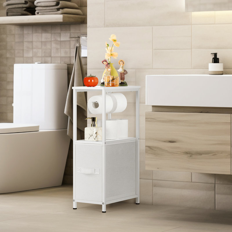 Porte-papier hygiénique blanc