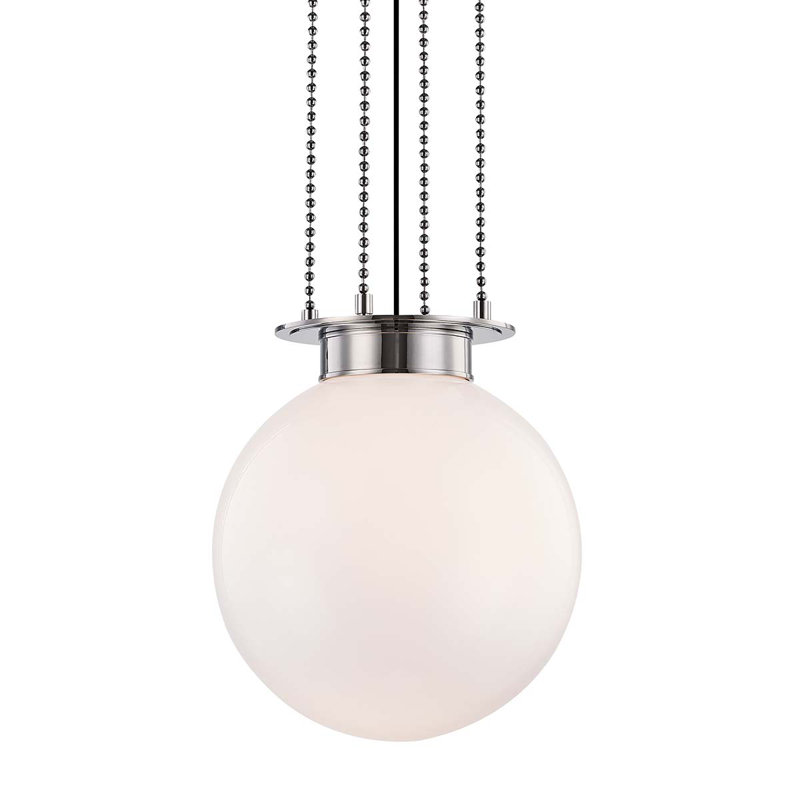 Gunther 1 Light Pendant, Aged Brass, 18.5" H x 17" W x 17" D