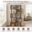 147cm H x 38cm W Metal Bookcase-358393158