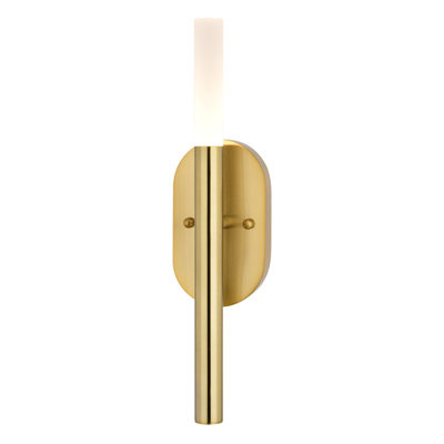 Davarian 1 Light Integrated LED Contemporary Wall Sconce White Acrylic