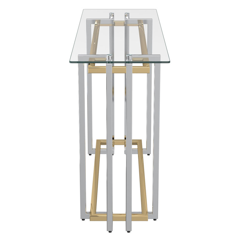 Console Scott en argent et or
