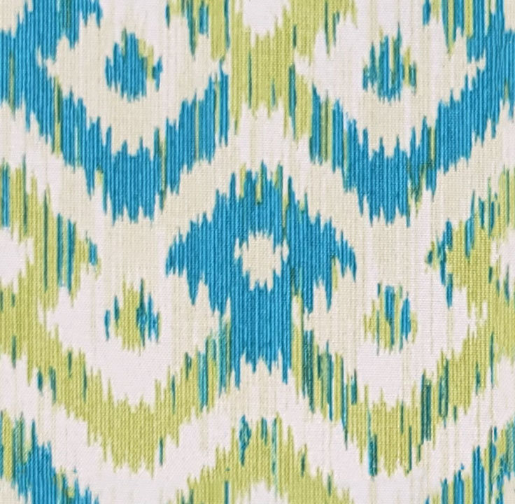 Coussin lombaire intérieur / extérieur 1 pièce Casual Ikat, l 19 po x L 12 po, Nixie Neptune, Carré 19 po, Nixie Neptune Ikat