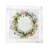 Wreath Flowers Cotton Sateen Cocktail Napkins-122609848