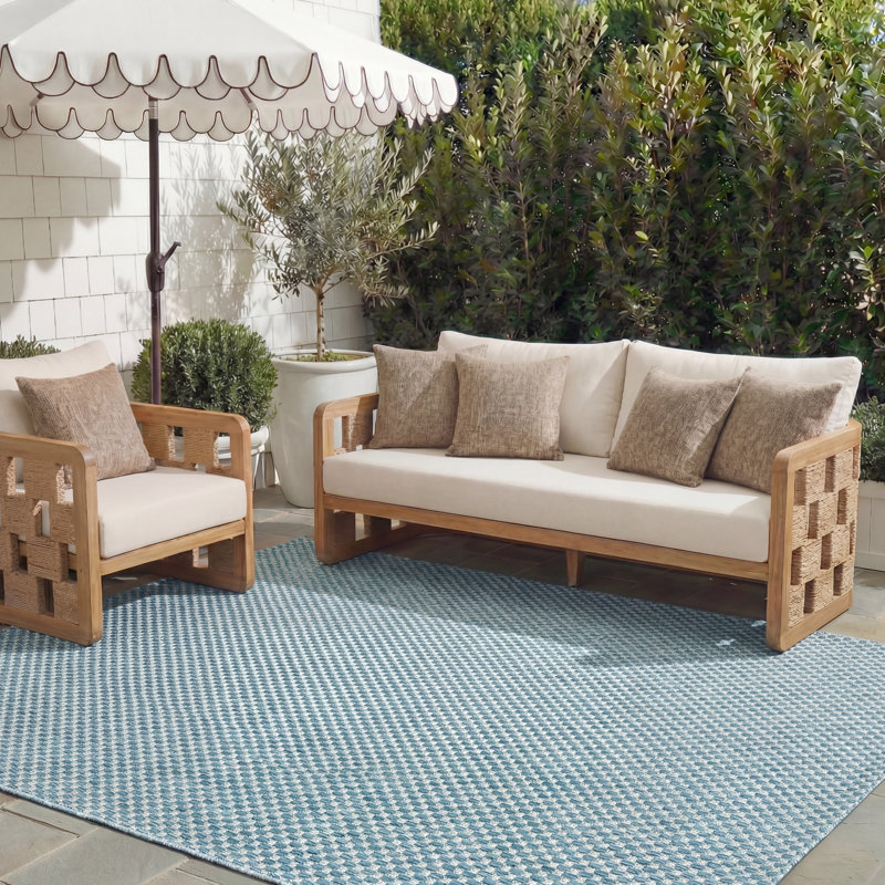 Tapis d'intérieur / extérieur de couleur unie Chanal Performance, Rectangle 8 pi x 11 pi
