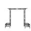 Support pour plante grimpante en métal
