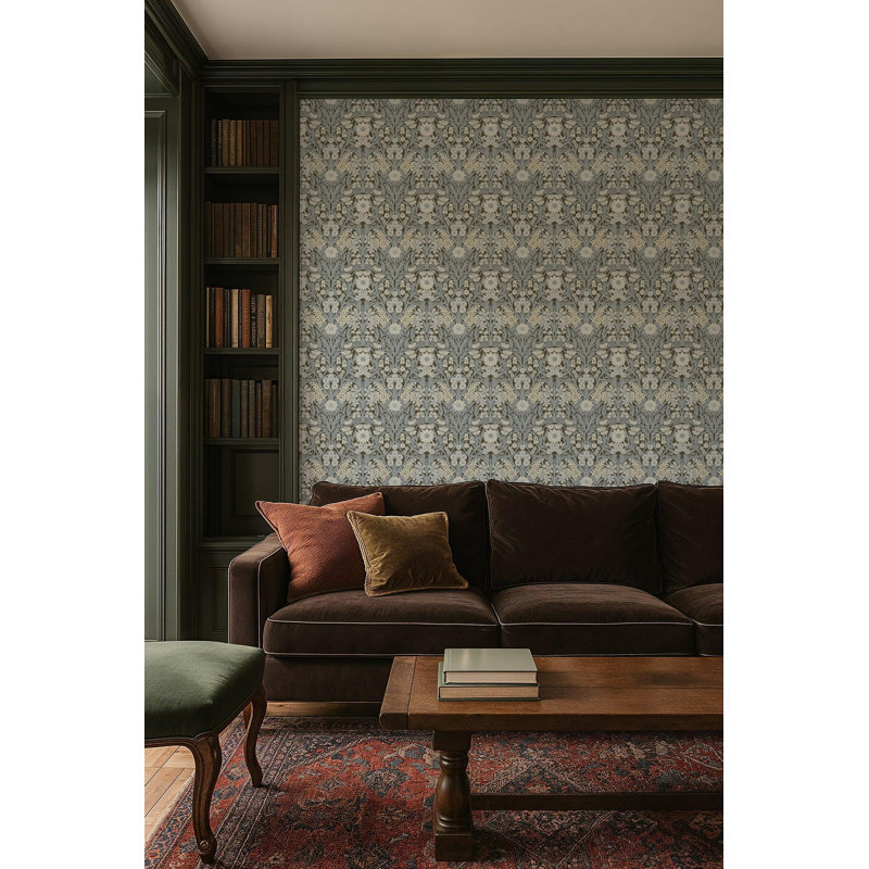 Wild Meadow - Wallpaper, Earthtone, Peel & Stick