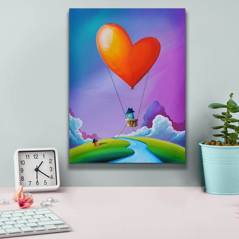 Ebern Designs «Don't Let Love Slip Away» par Cindy Thornton, art mural sur toile, H 16 po x l 12 po x P 0,75 po
