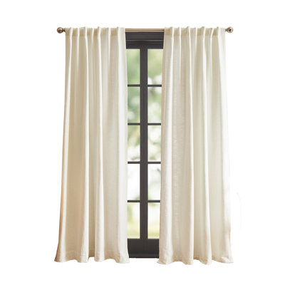 DKNY Martinique Backtab Offwhite Curtain Panel Pair (Set of 2)