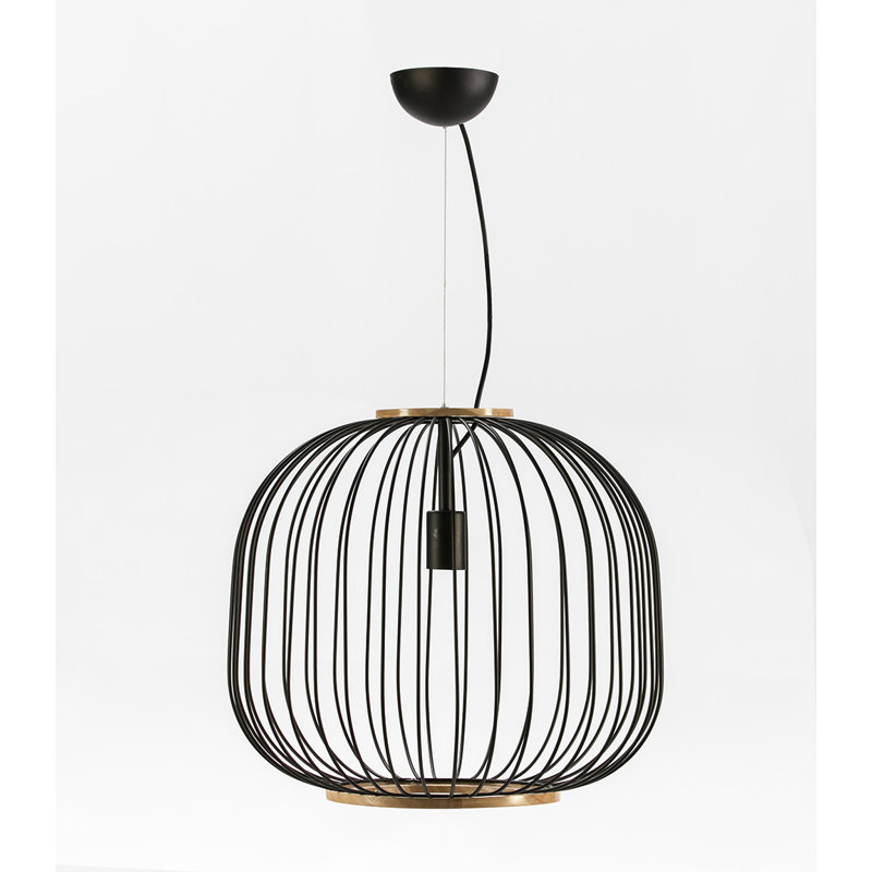 Tripp 1 - Light Black Geometric Pendant