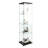 Stylish Easy - To Clean Tempered Glass Display Cabinet With Remote Controlled Led Lights, 4 Shelf, For Showcasing Wine Bottles And Medals Modern Black Control 1 Door 45 Pound Load Bearing Per Assemble-275490252