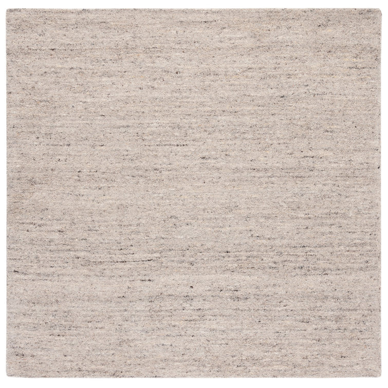 Jaycee Hand Tufted Wool/Cotton & Other Fiber Solid Color Rug in Ivory