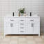 Beckett 66" Freestanding Double Bathroom Vanity with Cultured Marble Top-481319807-473309634-473309635